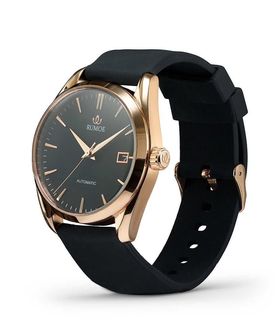 Nobel Royal Black Harva – Rose Gold