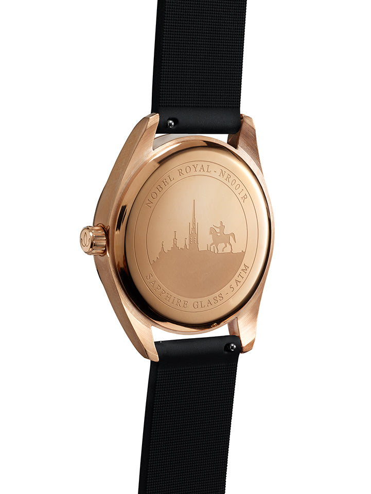Nobel Royal Black Harva – Rose Gold