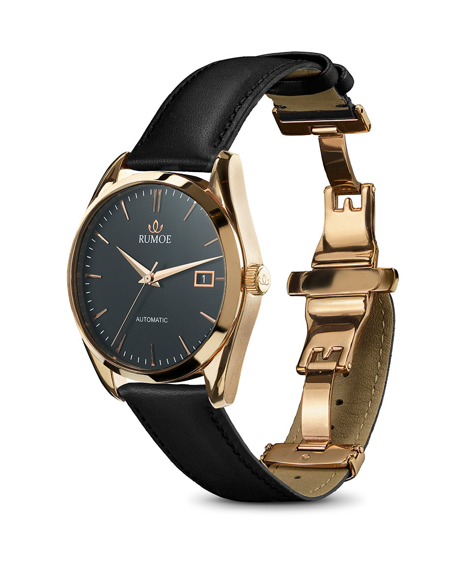 Nobel Royal Black Dalum – Rose Gold