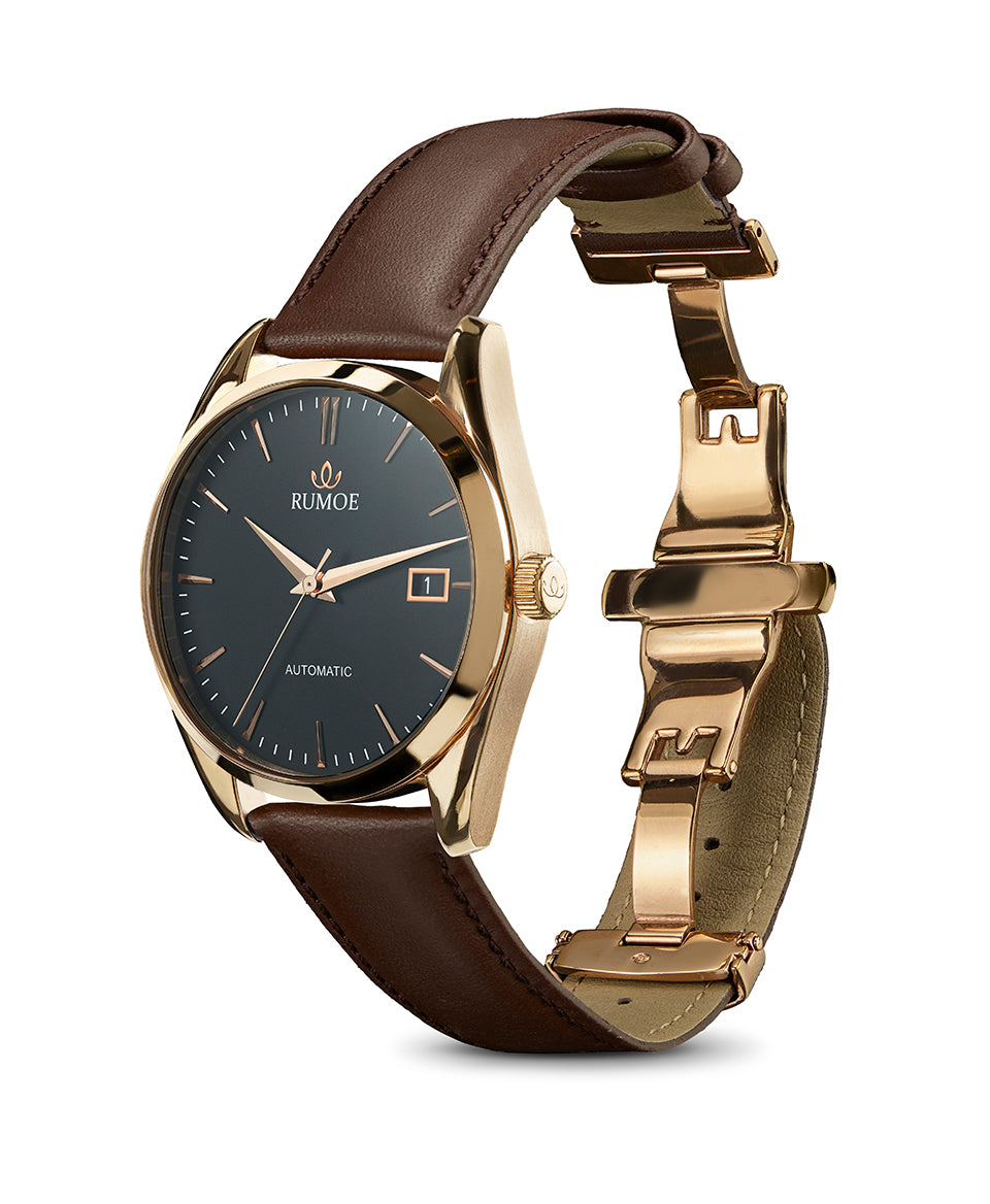 Nobel Royal Black Vika – Rose Gold